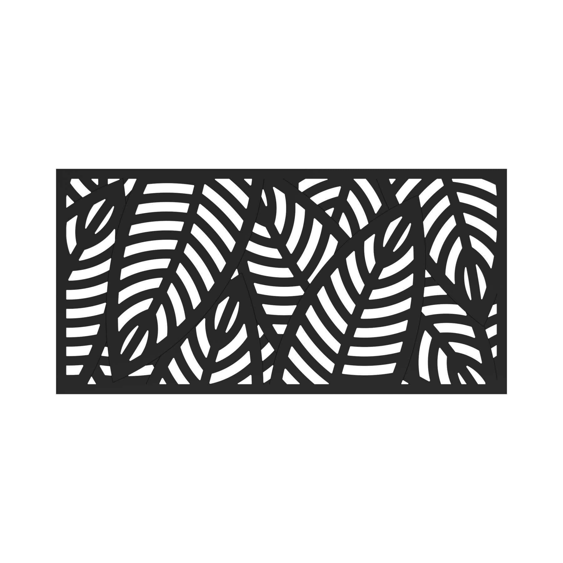 3'x6' Sanibel Decorative Screen, Black - Amazon.com